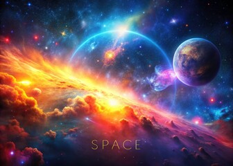 Obraz premium Stunning space imagery: nebula photography, astronomical images, space exploration, and high-resolution digital art.