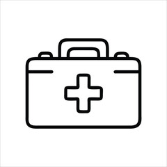 first aid kit icon for emergency and healthcare designs