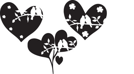 Bird branch valentine love