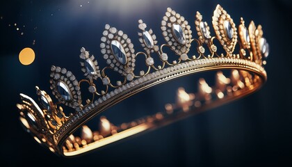 A luxurious tiara is a statement piece in any space.  