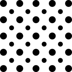 black and white polka dots. For background, wallpaper and business