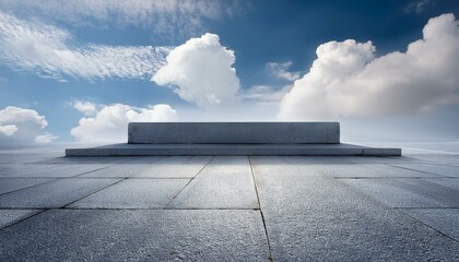 Obraz premium 何も書かれていない石碑