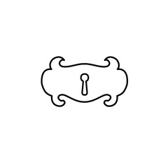 keyhole outline