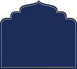 Hand drawn Islamic frame decoration