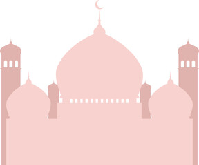 mosque silhouette background decoration