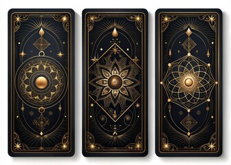 Obraz premium Mystical Tarot Cards - Black Magic Design