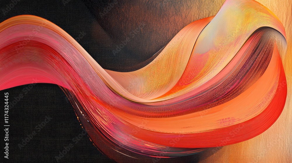 Poster abstract ai algorithms flowing as dynamic data lines over a sleek background with copy space for cre