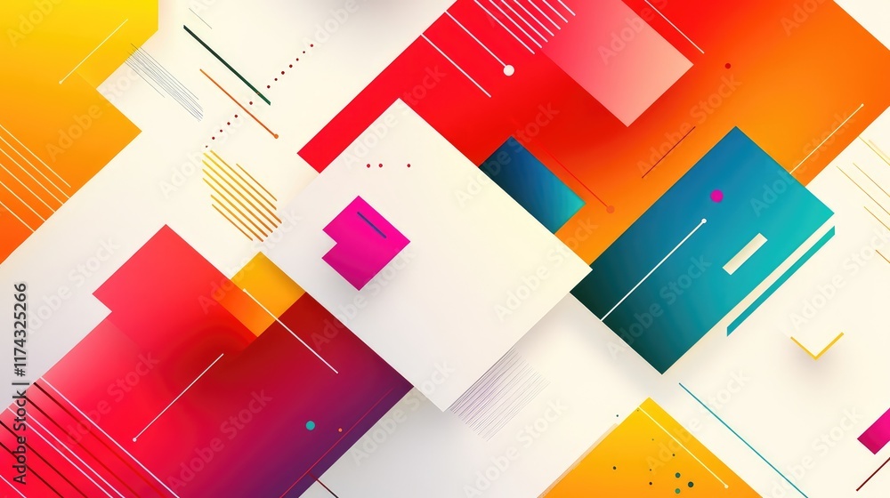 Poster abstract geometric ai designs flowing as dynamic data lines on a clean gradient background, leaving 