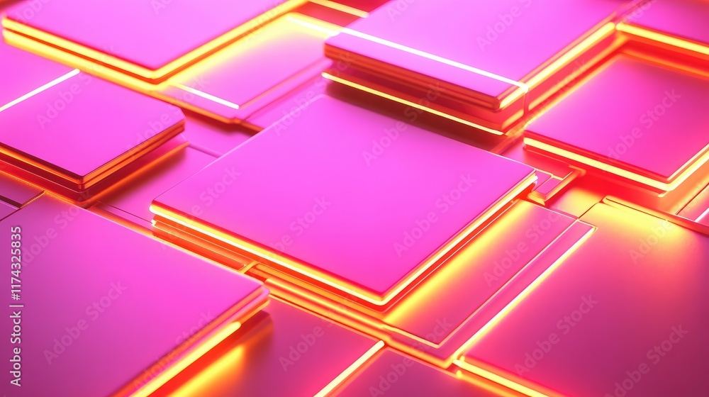 Poster abstract glowing data nodes representing ai innovation in business strategy on a clean futuristic gr