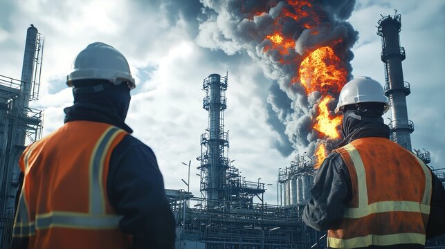 Industrial Disaster: Refinery Fire and Emergency Response