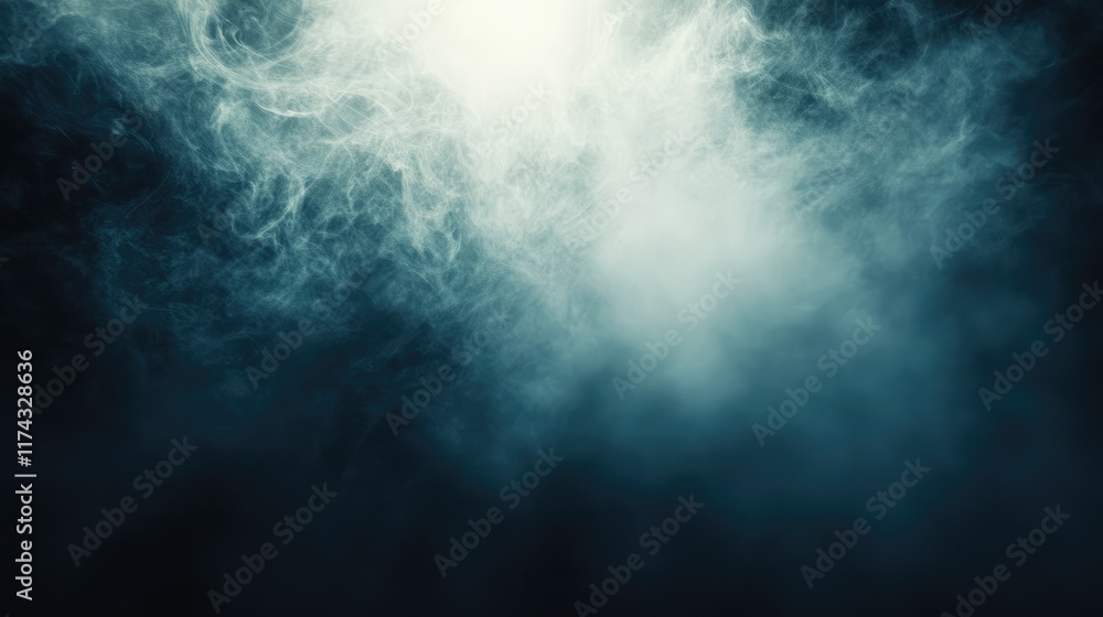 Poster ethereal nocturne. intriguing fusion of dark and light capturing essence of mysterious night with ab