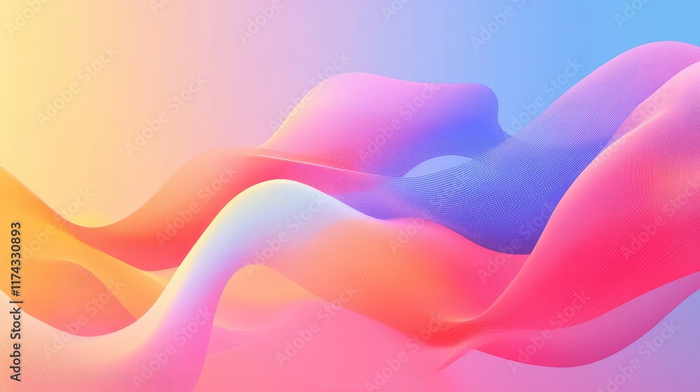 Poster a futuristic digital interface showing ai models and data analytics flowing across a sleek gradient 