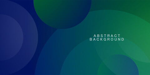 Abstract background gradient dark blue and green color background with simple circle pattern. Eps10 vector illustration