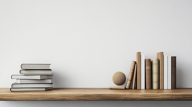 Minimalist bookshelf display modern interior home decor elegant