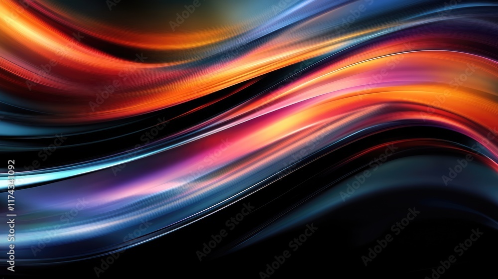 Poster fast paced and ever changing landscape of a dynamic business environment. abstract background