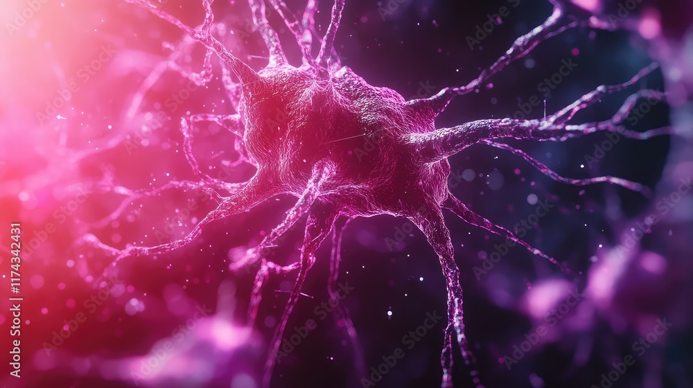 Poster interconnected neural network pathways symbolizing the complexity of ai development on a futuristic 