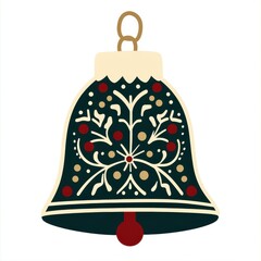 Simple 2D Cartoony Bell Design for Game Asset Front View
