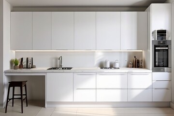 white cabinets white cabinets and a white countertop create a cl