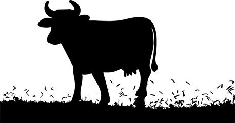 cow vector illustration isolated on background