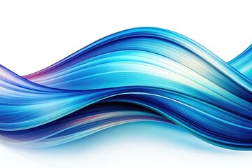 Fototapeta premium Serene Blue Wave Pattern, Elegant Flow