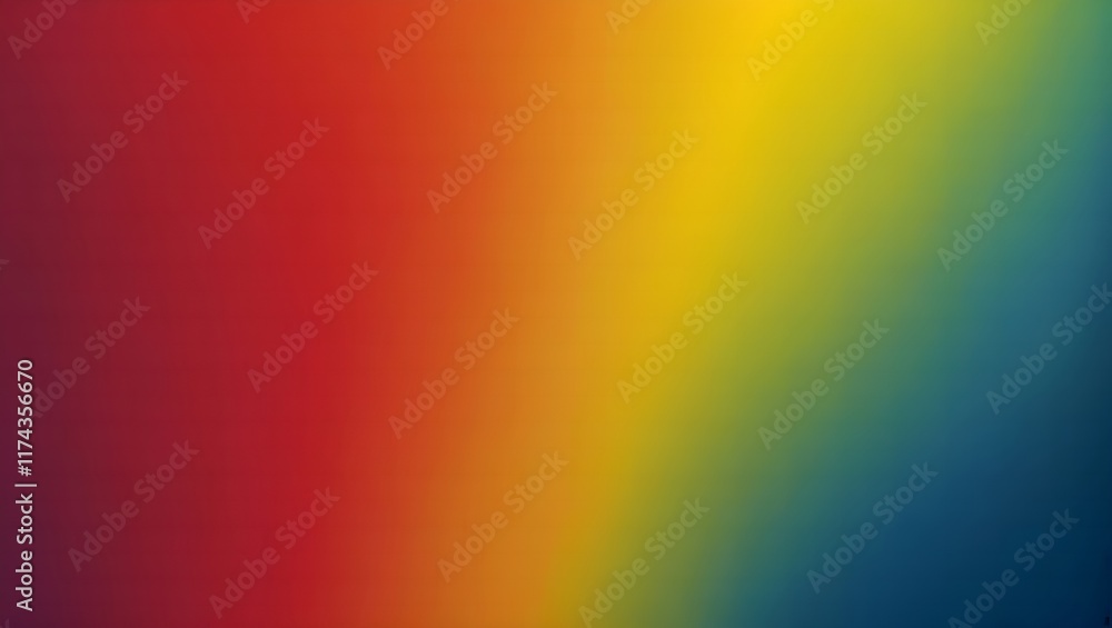 Aufkleber blurred color gradient yellow red blue smooth color gradient abstract backdrop banner poster card wa