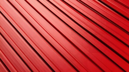 Red Corrugated Metal Sheeting Texture