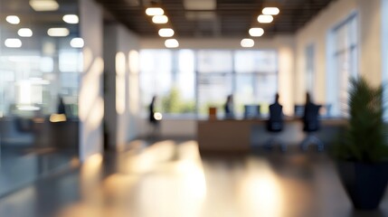 Blurred Office Space: Modern Workplace Ambiance