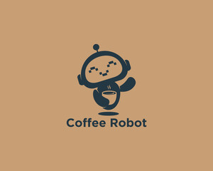 Coffee robot logo