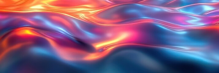 Fototapeta premium Abstract Fluid Art: Vivid Hues and Swirling Forms
