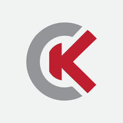 CK minimalist modern logo