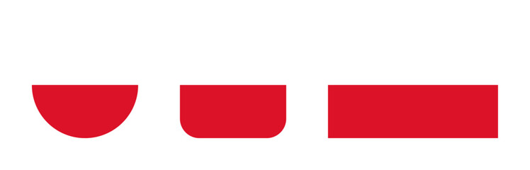 Obraz premium Poland flag icon set