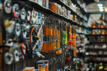 Retail Display of Sporting Goods and Accessories