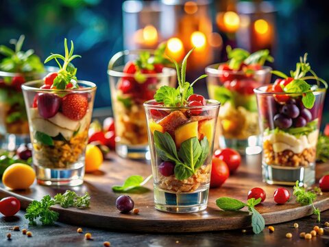 Stylish Gorras and Glasses Food Photography - AI Art