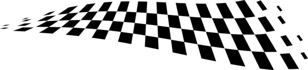 Racing flag vector icon on white background. Checkered flag. start and finish crossed flag. Racing flag.	