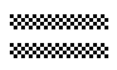 Racing flag vector icon on white background. Checkered flag. start and finish crossed flag. Racing flag.	