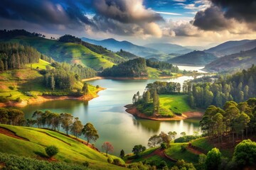 Surreal St. Monica Lake Ooty, Nilgiris, Nature Landscape