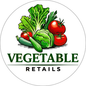 vegetable design logo vector
