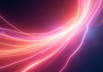 Colorful light trails creating a mesmerizing abstract pattern in deep space