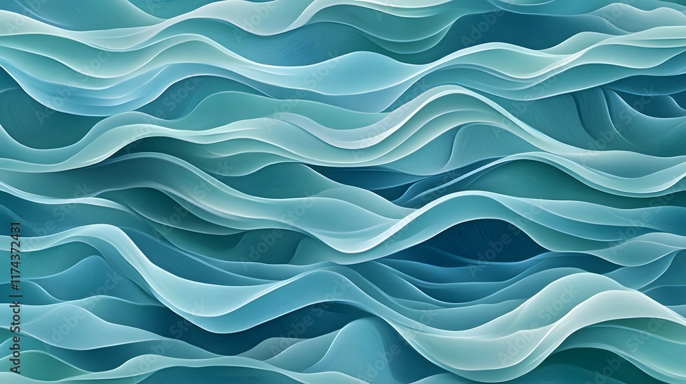Poster fluid motion waves abstract art digital design calm environment close-up perspective aesthetic appea