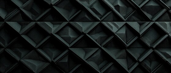 Fototapeta premium Dark Geometric 3D Diamond Tile Pattern Texture Background