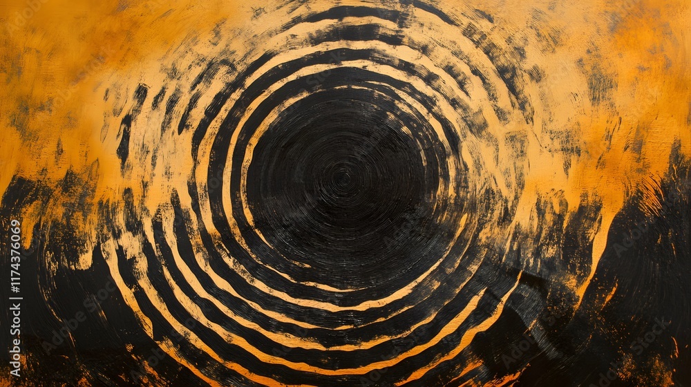 Poster rippling patterns of sound waves abstract artwork digital art vibrant environment close-up view visu
