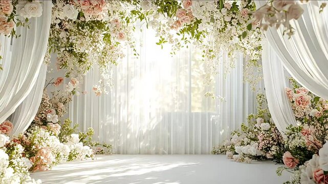 wedding stage decoration. stage decoration for wedding. wedding ceremonies decoration. wedding hall decoration. elegant wedding stage with flowers. wedding stage decoration gold theme