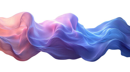 Fototapeta premium Abstract Swirling Flowing Fabric Texture Pink Blue Purple Gradient Digital Art