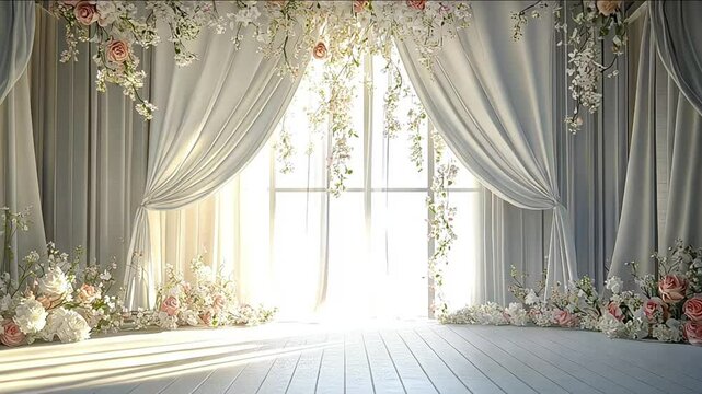 wedding stage decoration. stage decoration for wedding. wedding ceremonies decoration. wedding hall decoration. elegant wedding stage with flowers. wedding stage decoration gold theme