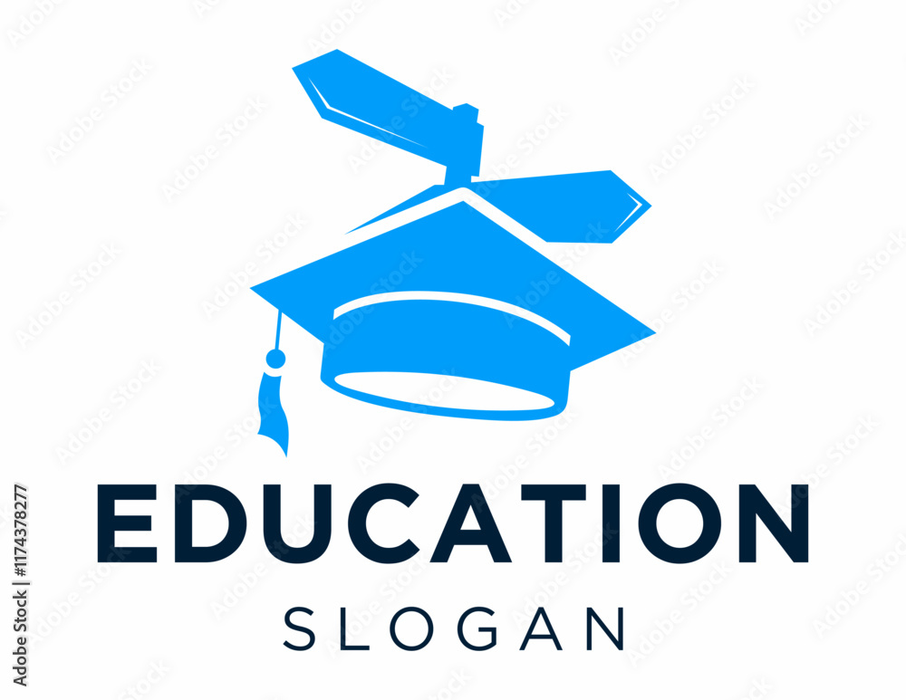 Aufkleber the logo design is about education and was created using the corel draw 2018 application with a whit