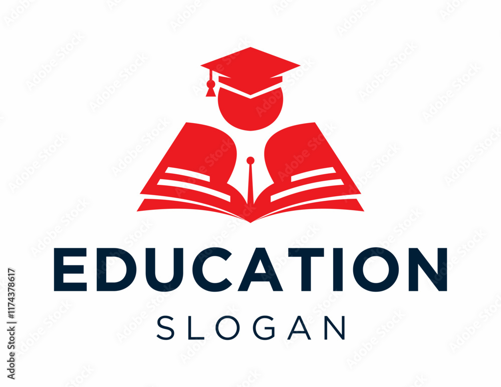Aufkleber the logo design is about education and was created using the corel draw 2018 application with a whit