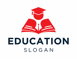 The logo design is about Education and was created using the Corel Draw 2018 application with a white background.