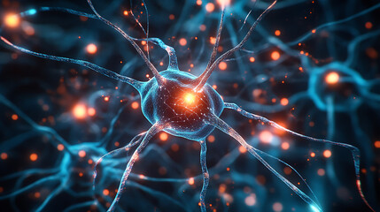 A team of scientists studying neural networks using advanced algorithms and artificial intelligence in a lab environment 