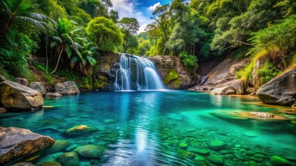 Cairns Crystal Creek Waterfall: Surreal Rainforest Paradise - Lush Tropical Photography