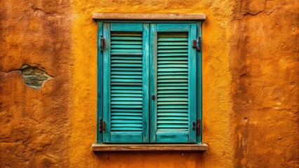 Vintage Wooden Shutters Drone Shot